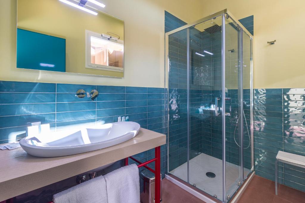 Koupelna v ubytování Fani Rooms