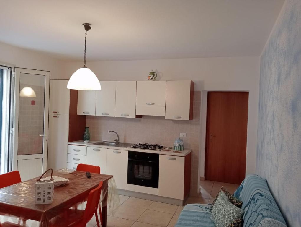 Kuchyň nebo kuchyňský kout v ubytování Sea Home