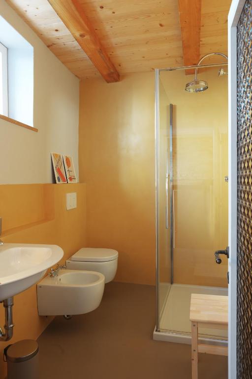 Koupelna v ubytování Casa Cunicchio