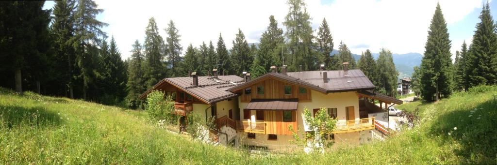 a house on the side of a hill at Casa del Roccolo in Folgarida