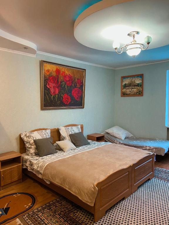 Postel nebo postele na pokoji v ubytování Вілла де Кампо