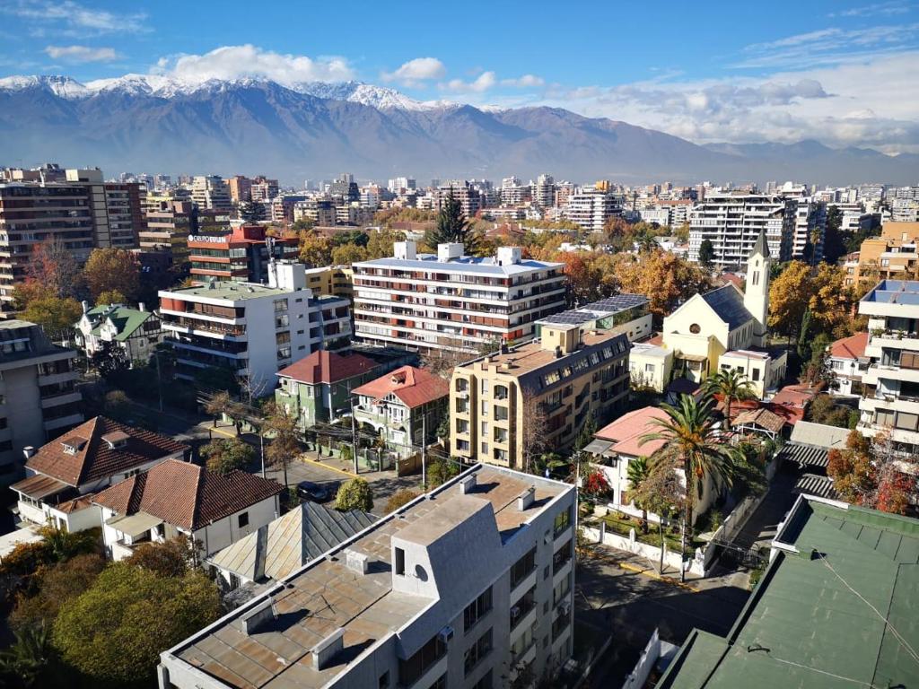 Nespecifikovaný výhled na destinaci Santiago nebo výhled na město při pohledu z hotelu