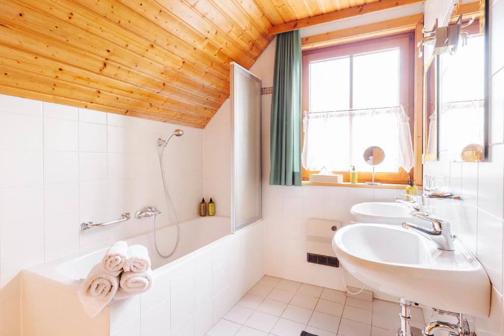 Koupelna v ubytování Ferienhaus Nora
