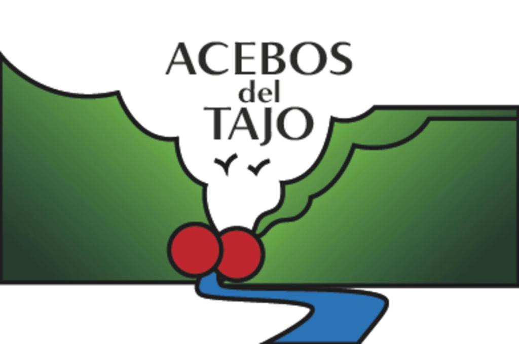 eine Karikatur einer Person, die eine Sprachblase hält und sagt: in der Unterkunft Acebos del Tajo in Peralejos de las Truchas