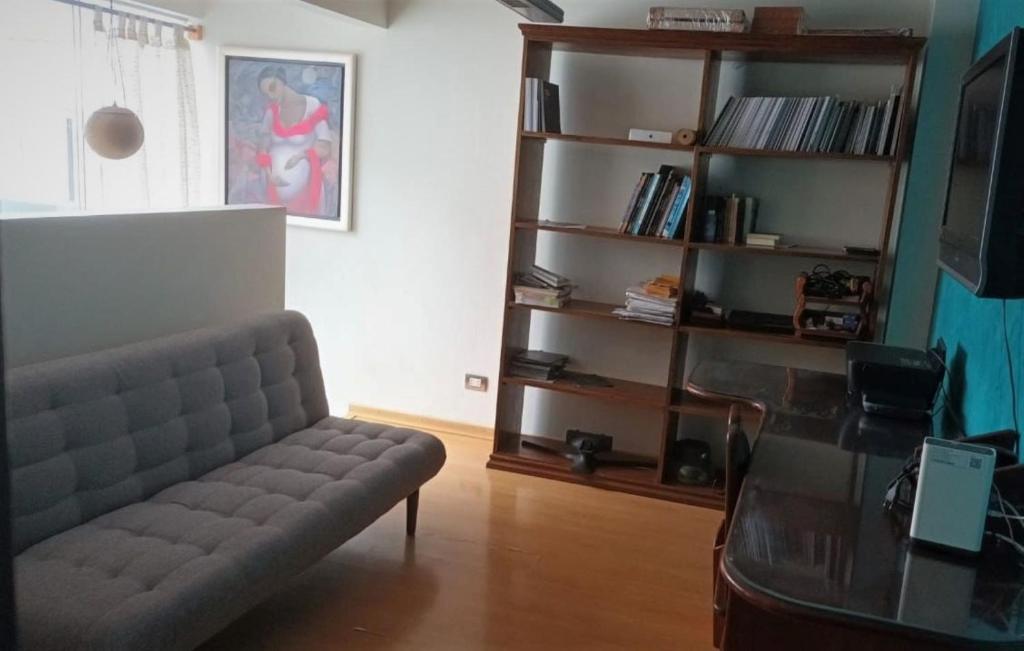 Knihovna v apartmánu