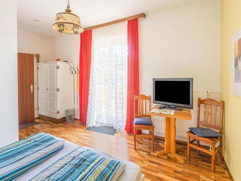 TV a/nebo společenská místnost v ubytování Gasthof Wabitsch