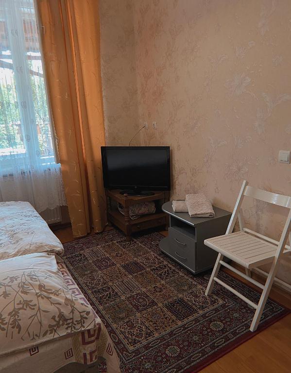 TV a/nebo společenská místnost v ubytování Вілла де Кампо