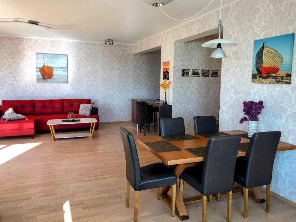 Posezení v ubytování Sunset Dream Apartment with a panoramic seaview