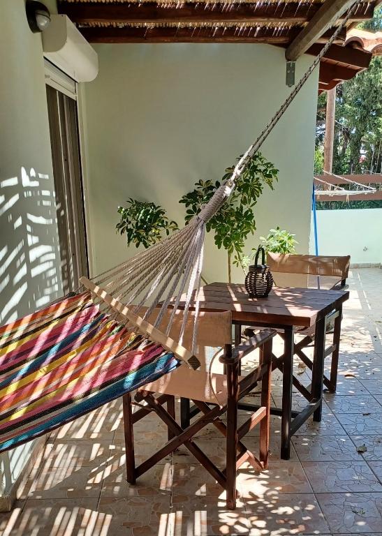 Patio lub wspólna przestrzeń na świeżym powietrzu w obiekcie Green Apartments