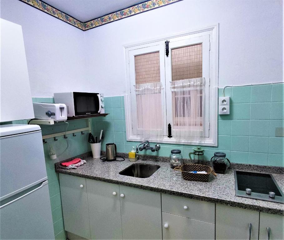 Kuchnia lub aneks kuchenny w obiekcie Apartamentos Terrazas del Tajo