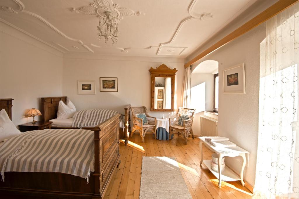 Postel nebo postele na pokoji v ubytování Yoga Resort AlpenRetreat