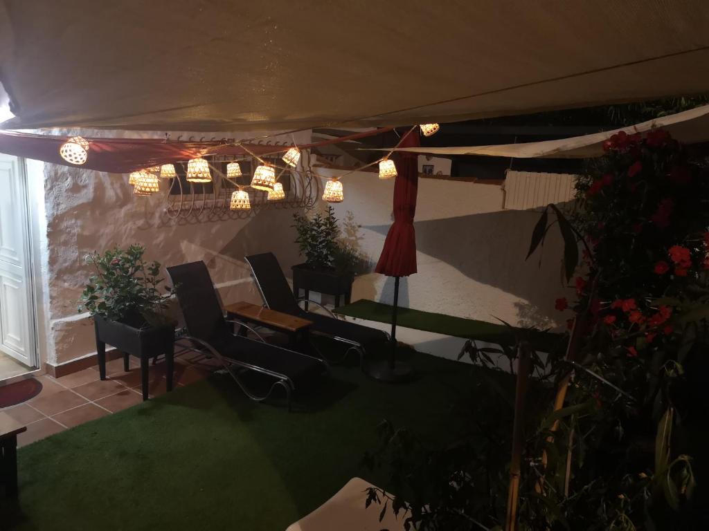 Posezení v ubytování Casa Cosy Yumbo
