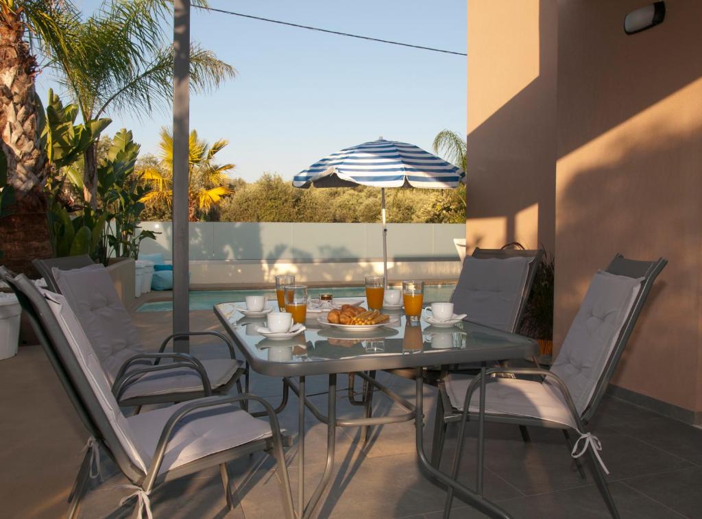A patio or other outdoor area at Chania Olive Home