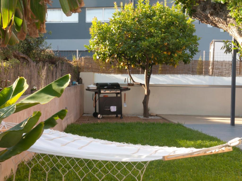 A garden outside Chania Olive Home