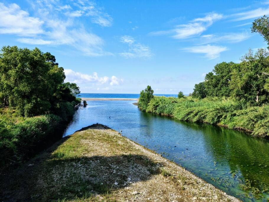 a river with trees on the side of it at MaRelax in Ventimiglia