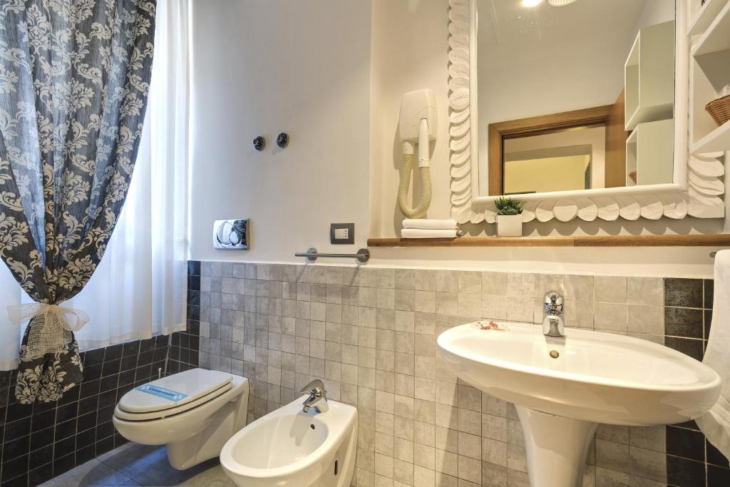 Koupelna v ubytování Hotel Marcantonio