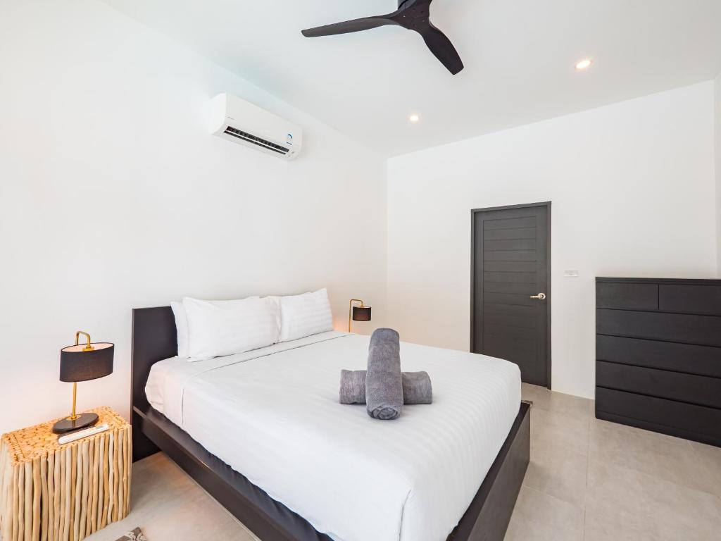 Postel nebo postele na pokoji v ubytování Villa Yana 2 bedrooms Lamai