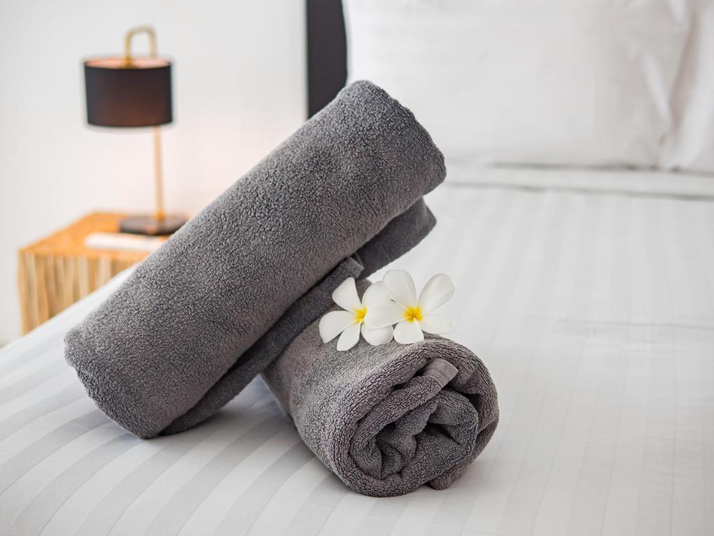 Postel nebo postele na pokoji v ubytování Villa Yana 2 bedrooms Lamai