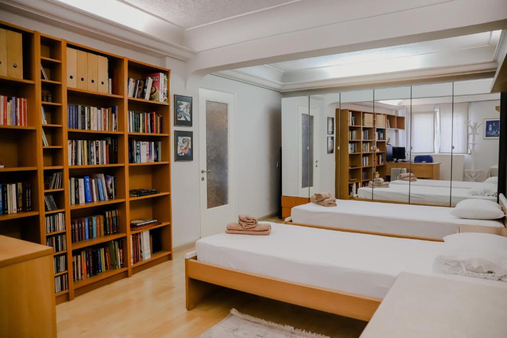 Postel nebo postele na pokoji v ubytování Pepy's home