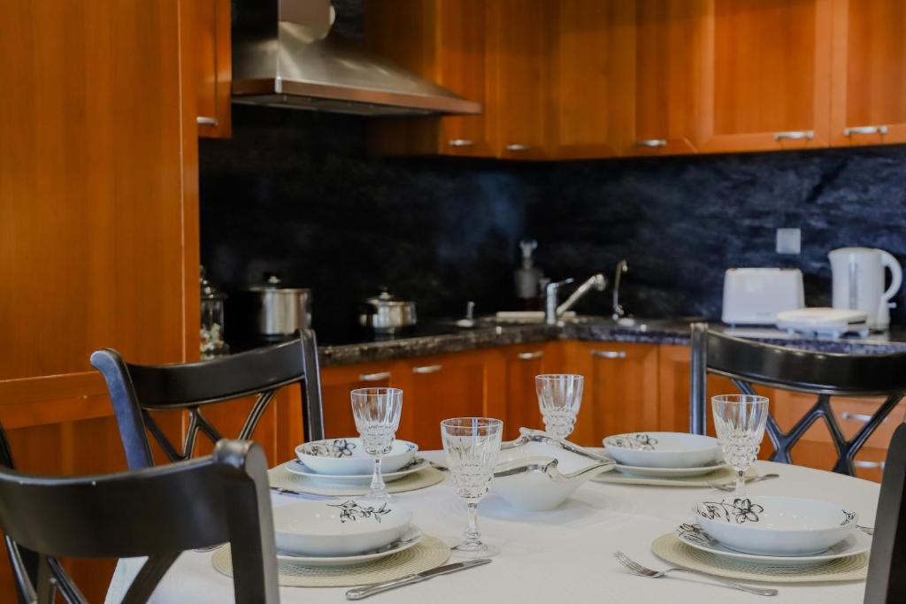 Kuchyň nebo kuchyňský kout v ubytování Pepy's home