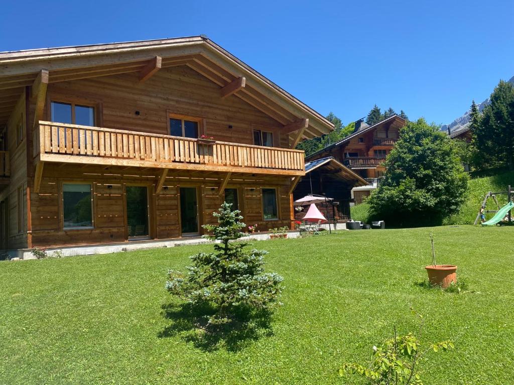 Zahrada ubytování Chalet Vicky et Nino