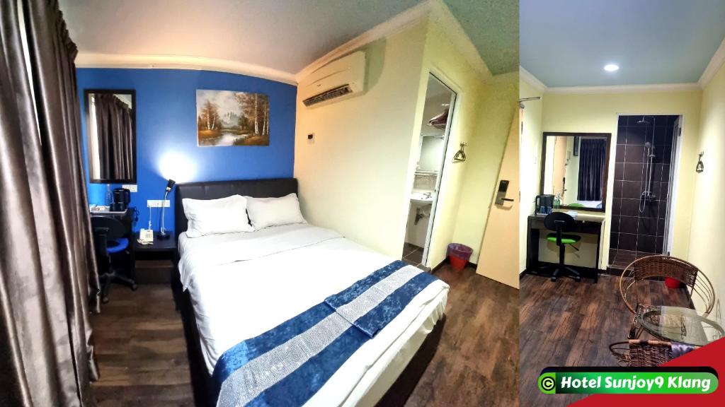 Postel nebo postele na pokoji v ubytování Hotel Sunjoy9 Klang