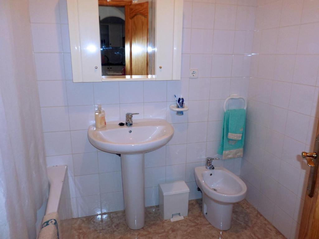 Kúpeľňa v ubytovaní MojacarProperty, Apto El Palmeral