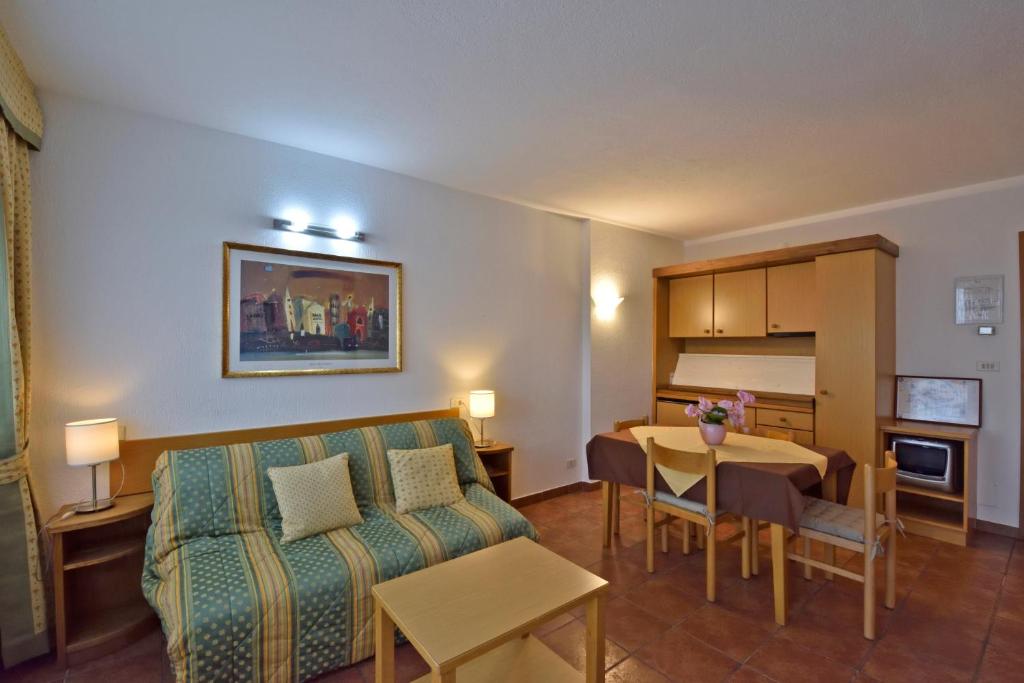 Posezení v ubytování La Roche Hotel Appartments