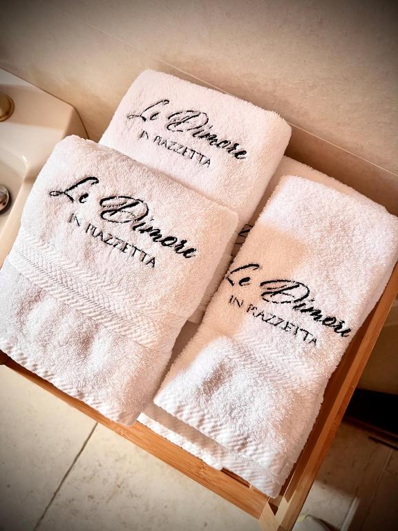 Certifikát, hodnocení, plakát nebo jiný dokument vystavený v ubytování Le Dimore in Piazzetta