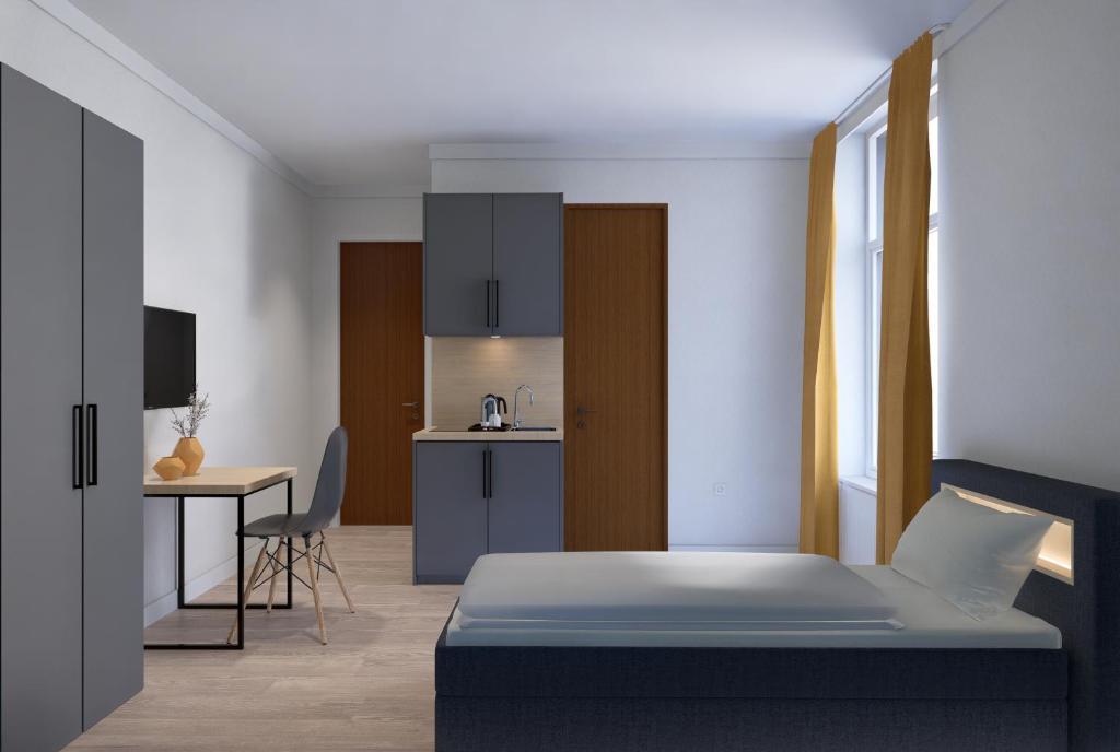 Antares Apartmentsにあるベッド