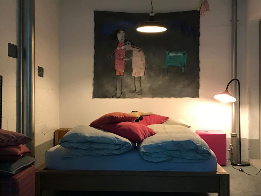Postel nebo postele na pokoji v ubytování Loft63 am Bodensee