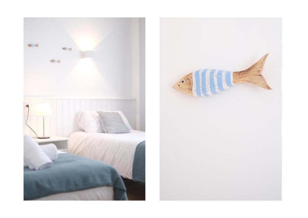 Posteľ alebo postele v izbe v ubytovaní Ocean front Oasis