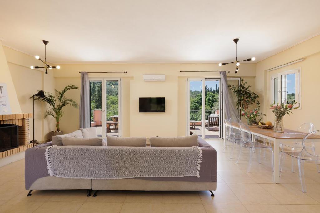 Posezení v ubytování Luxury Villa Perla