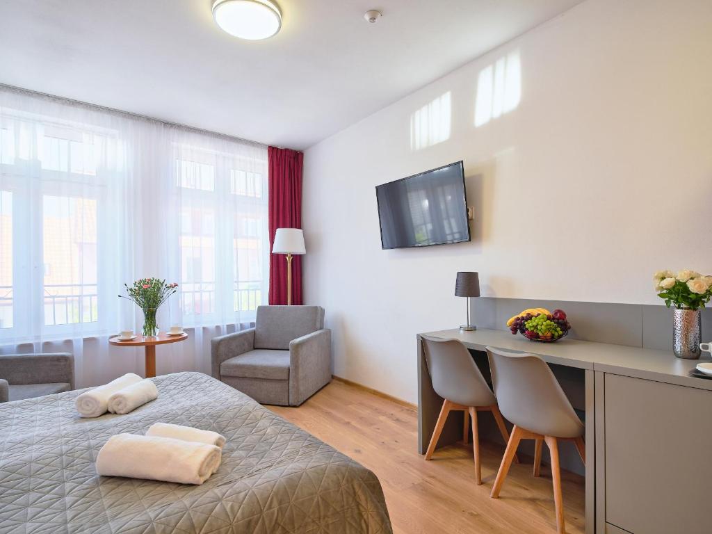 Villa Łeba Pokoje & Apartamenty - Habitación Cuádruple Con Baño Privado