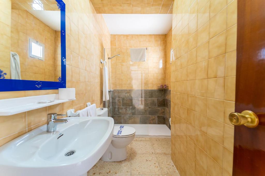 Koupelna v ubytování Hostal Miramar