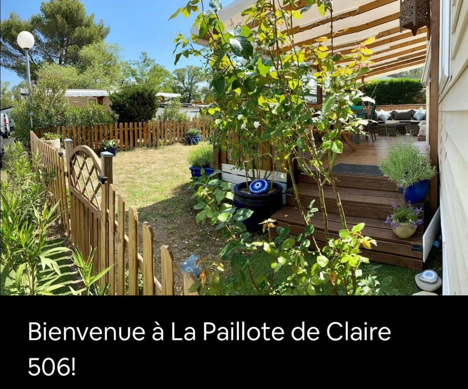 Jardin de l'établissement La Paillote de Claire
