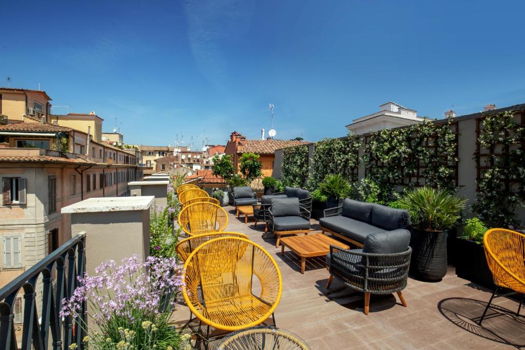 Balkón nebo terasa v ubytování Condotti Boutique Hotel