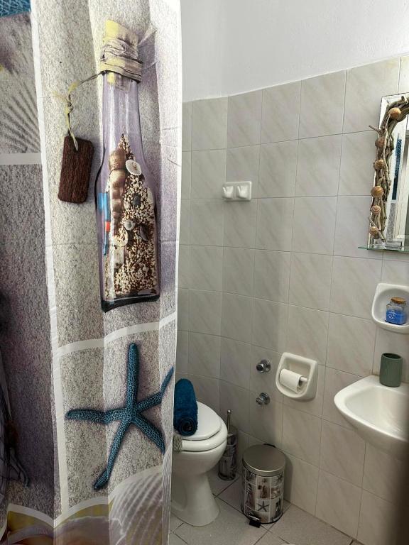 Koupelna v ubytování Σελήνη