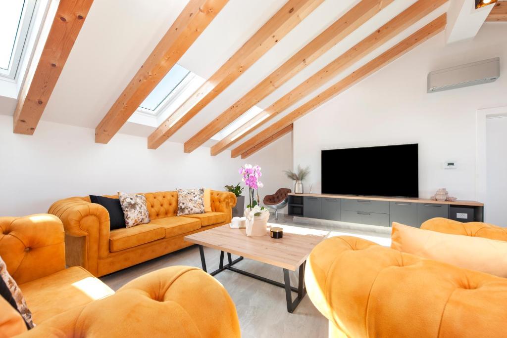 Een TV en/of entertainmentcenter bij Boutique Residence Arion

