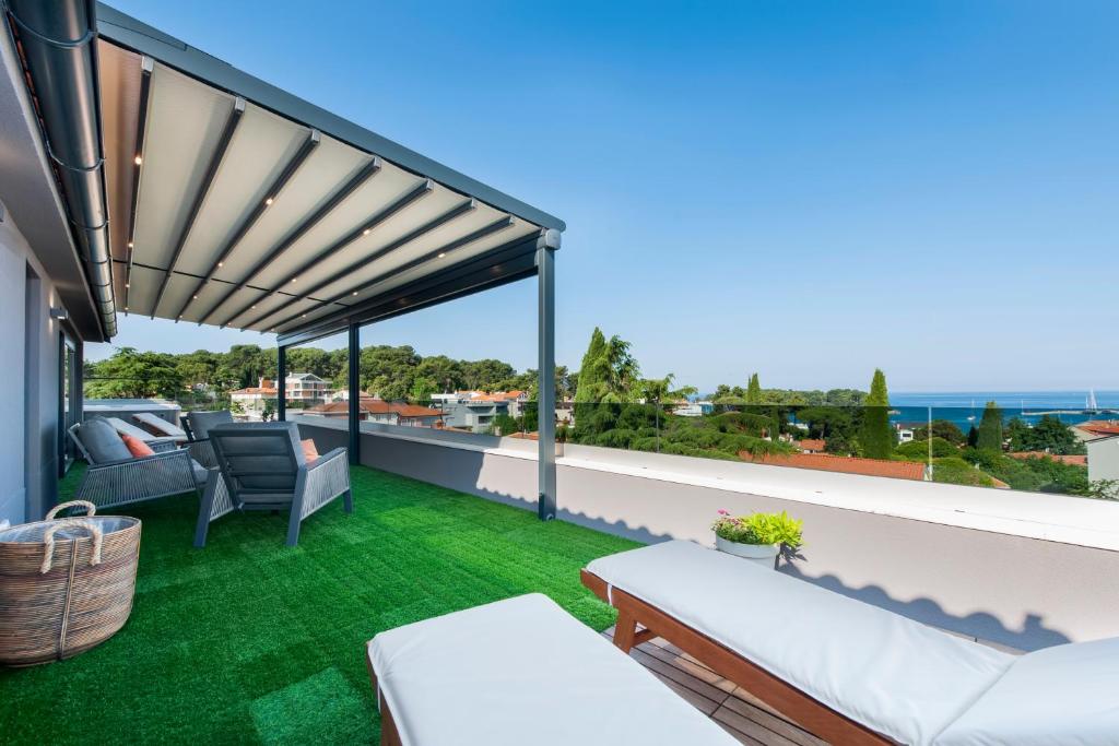 Een balkon of terras bij Boutique Residence Arion
