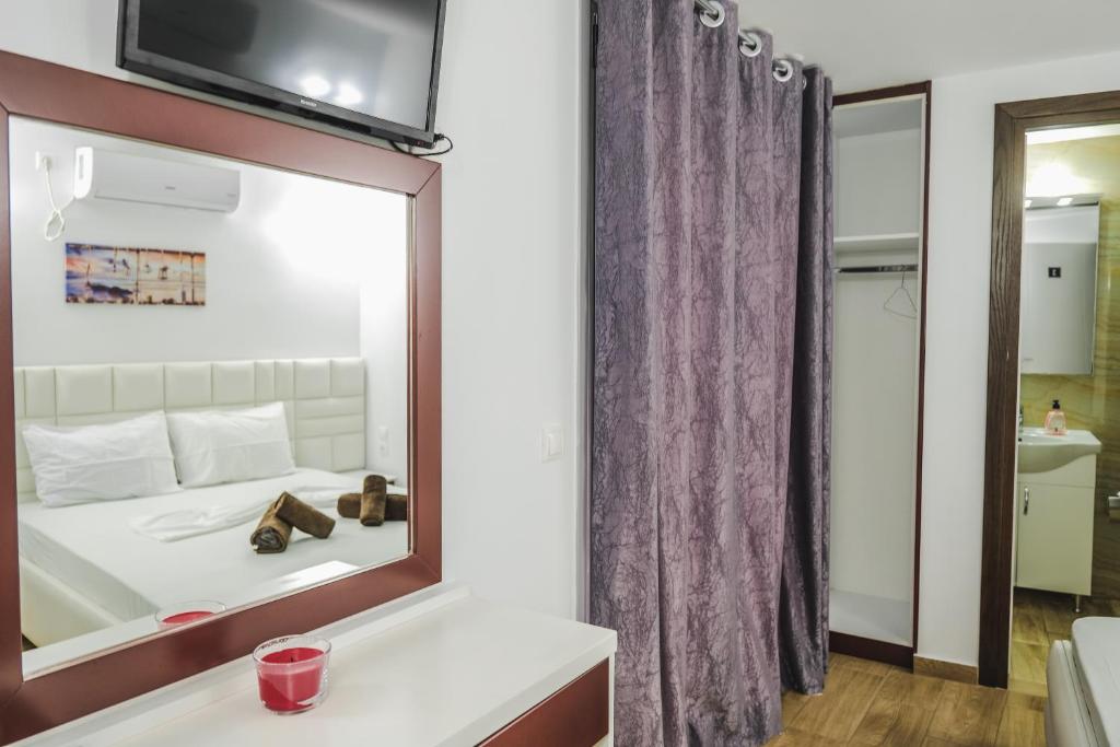 Postel nebo postele na pokoji v ubytování Fori's rooms