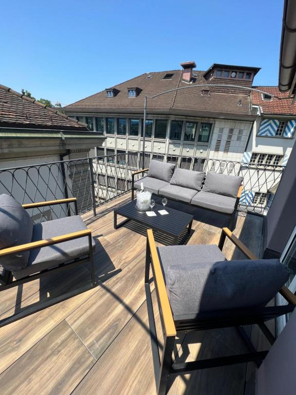 Uma varanda ou terraço em stattHotel