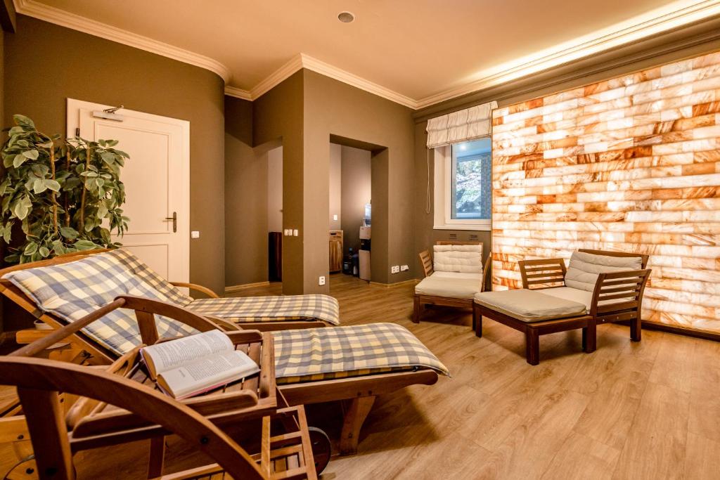 Posezení v ubytování Spa Hotel Schlosspark