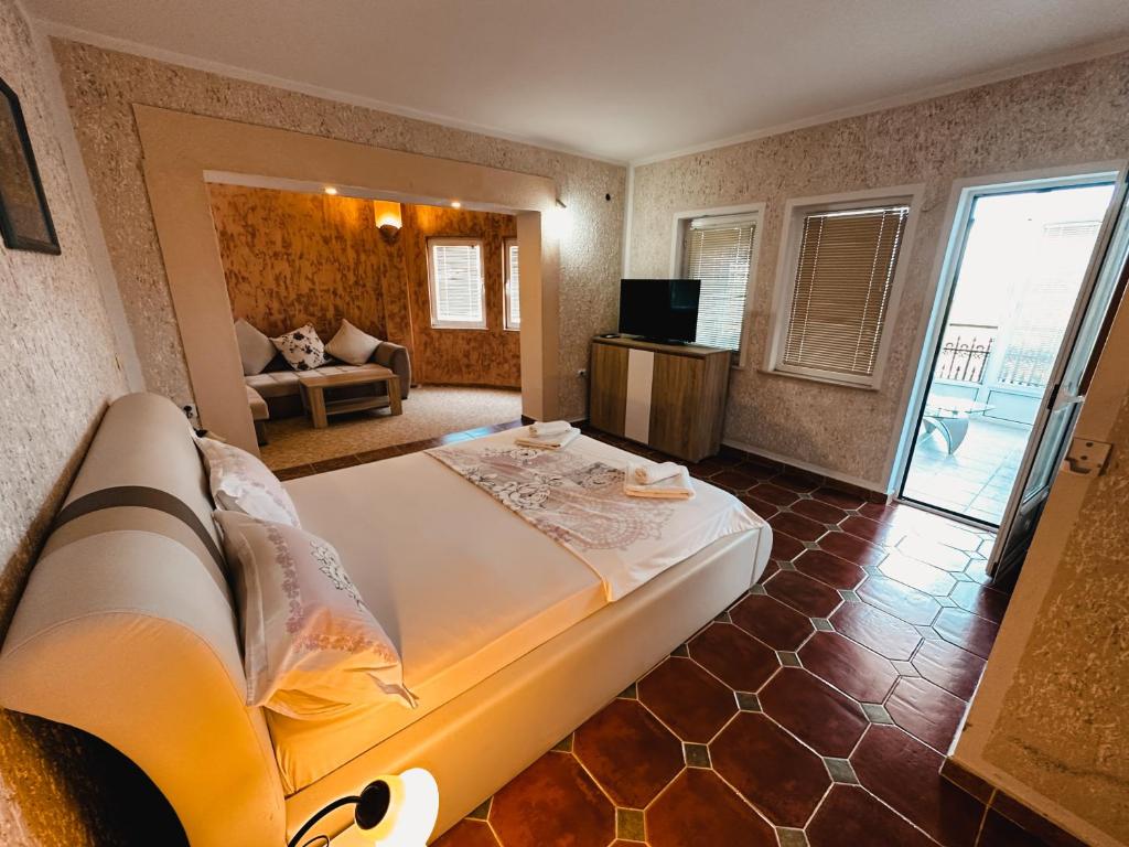 Postel nebo postele na pokoji v ubytování Apartments La Cancela