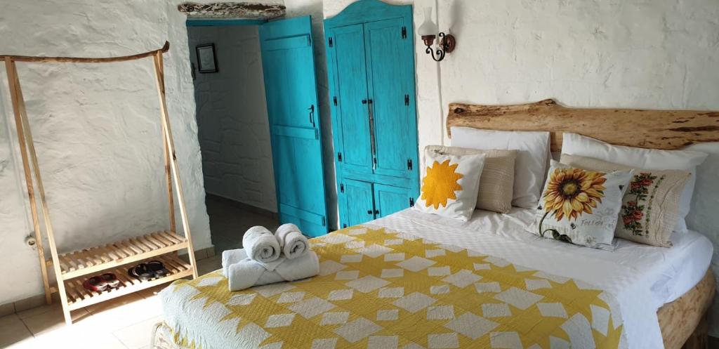 Postel nebo postele na pokoji v ubytování Güneş Butik Otel Datça