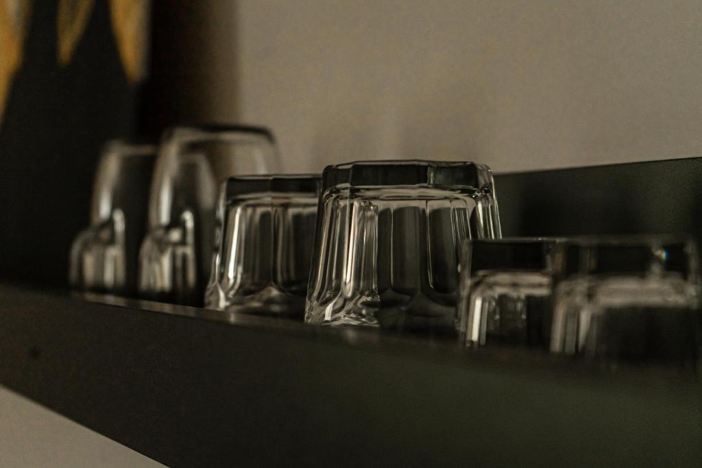 Kuchyň nebo kuchyňský kout v ubytování TREND HOUSE Apartments