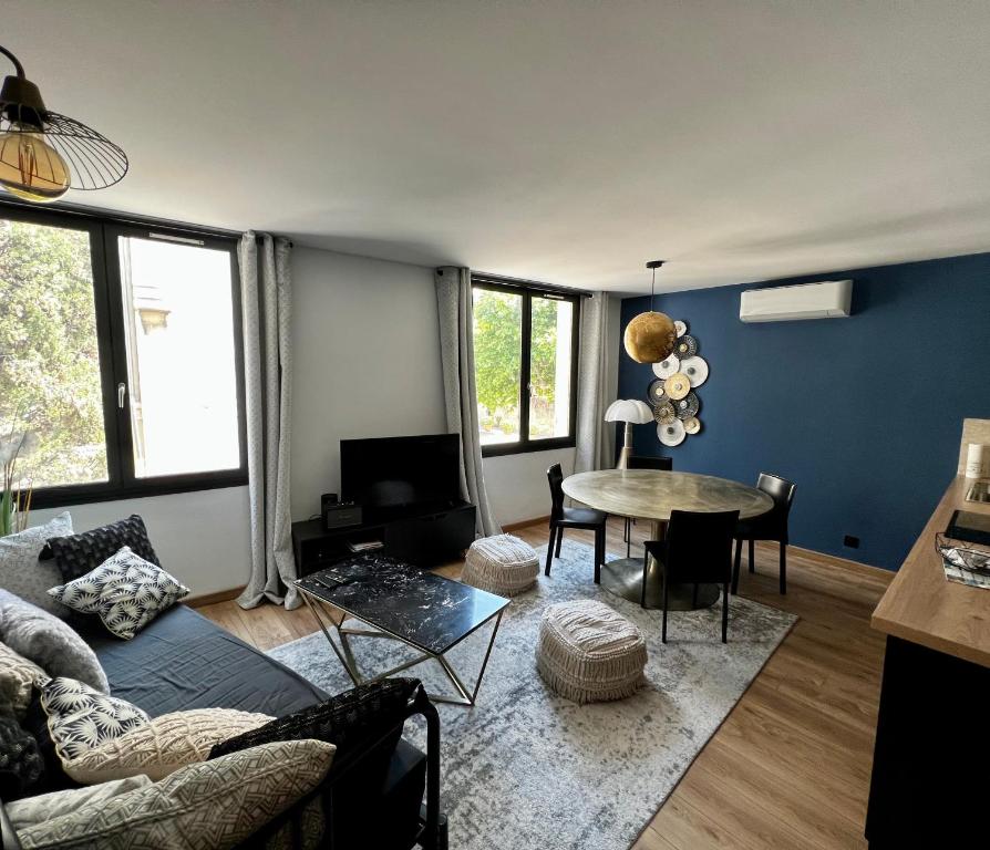 Гостиная зона в Le grand clocher de Cassis