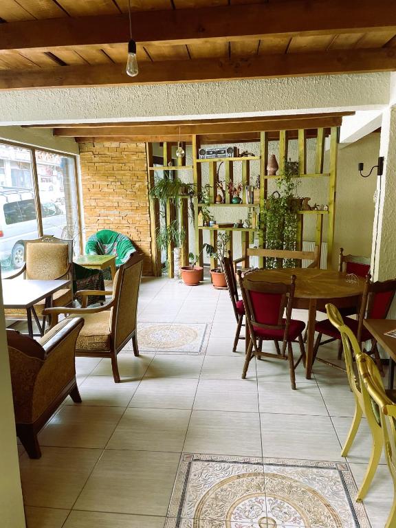 Posezení v ubytování Hotel Ailama Mestia
