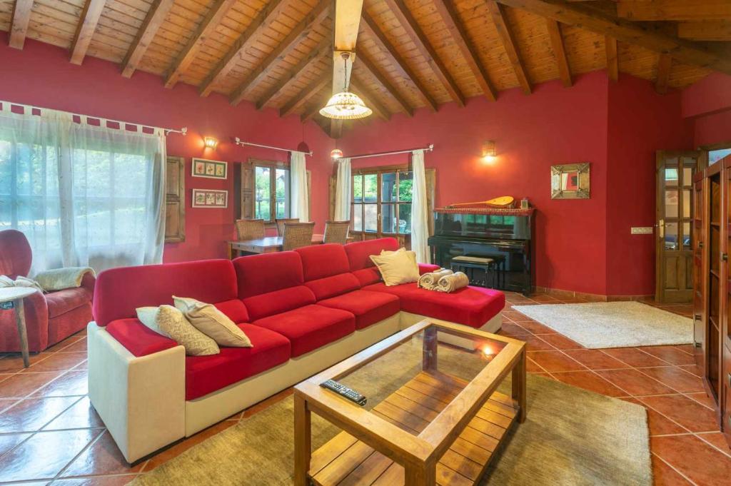 Posezení v ubytování Villa Las Ardillas