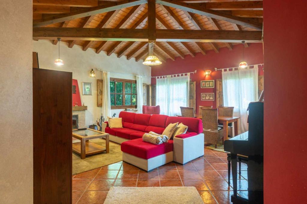 Posezení v ubytování Villa Las Ardillas